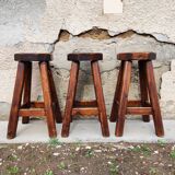 Vintage brutalist bar stools 1960/70