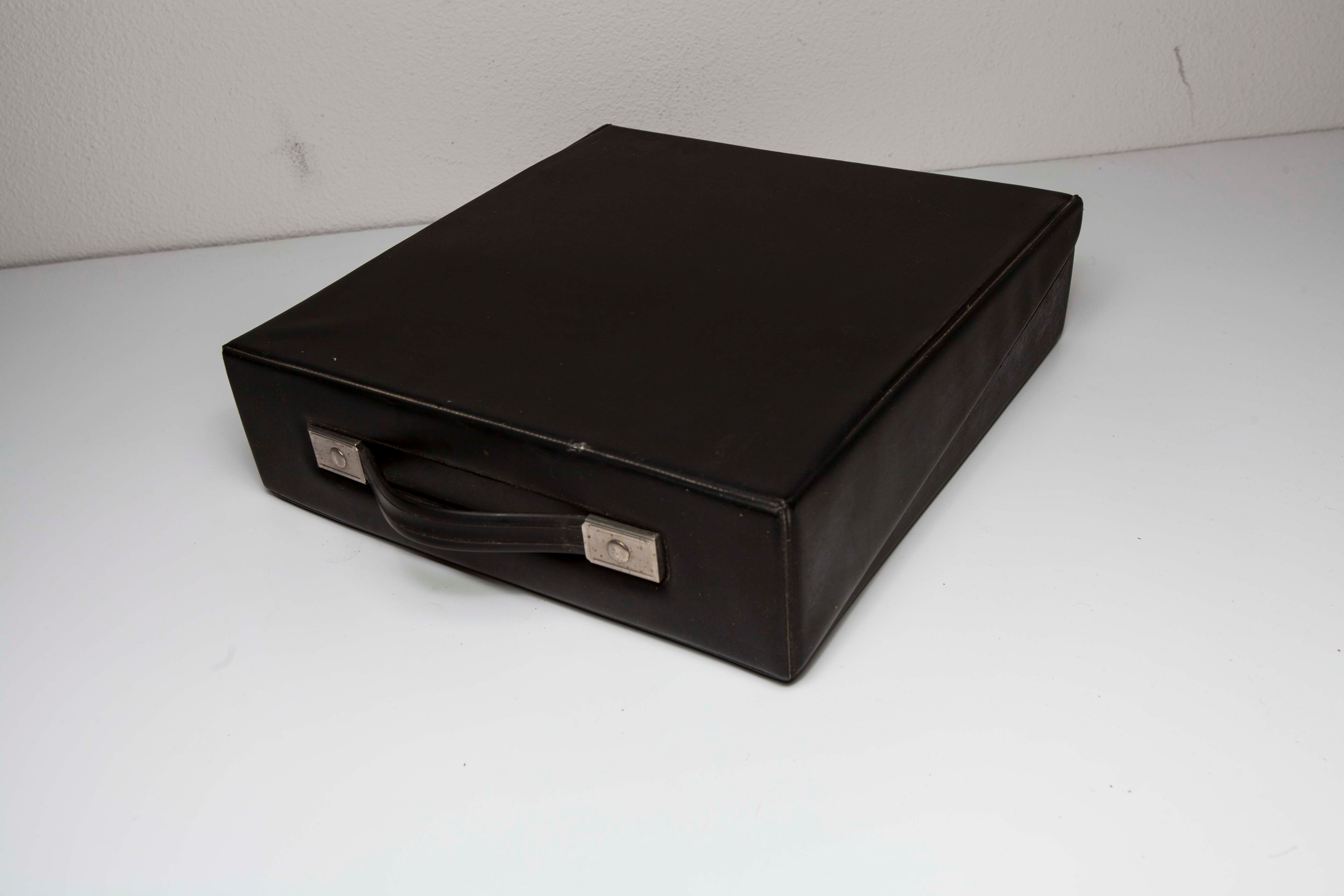 Blue Underwood 315 portable typewriter