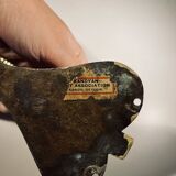 Door knocker / wall paperweight, bronze elephant sculpture