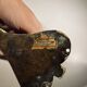 Door knocker / wall paperweight, bronze elephant sculpture