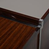 Modular wood and metal bar table by Luigi Sormani for FIARM, Italy 1960s