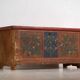 Antique wedding chest with polychrome floral motifs (circa 1860) #104