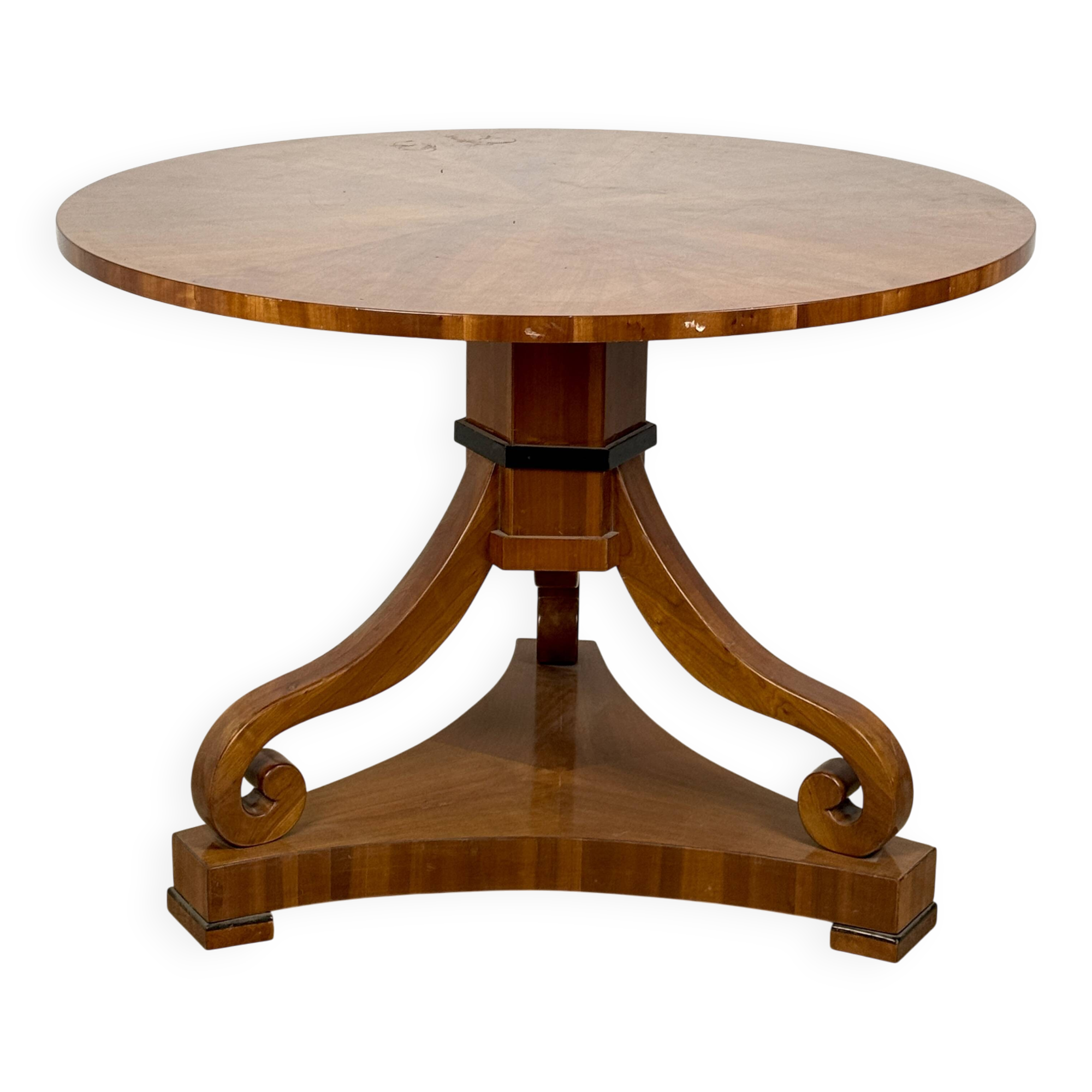 Table ronde style Biedermeier – Ø110 cm