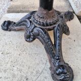 Vintage cast iron pedestal bistro table
