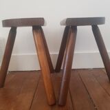 Set of 2 tripod stools