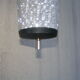 Hanging lamp black metal and brass 50