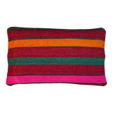 Vintage turkish kilim cushion cover, 30 x 50 cm