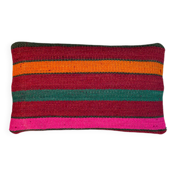 Housse de coussin kilim turc vintage, 30 x 50 cm