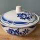 Gravy boat and tureen in half porcelain from Badonviller