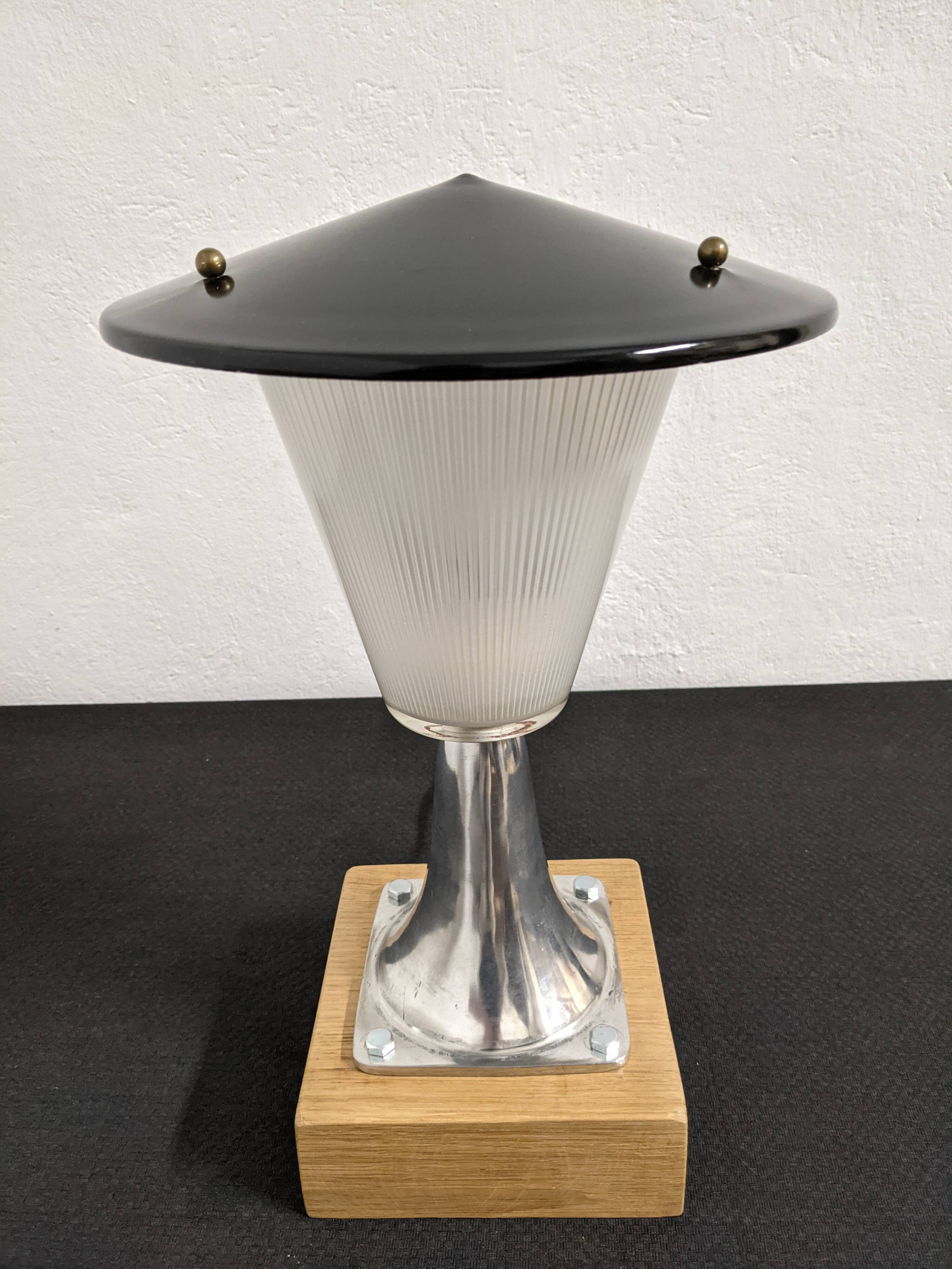 Holophane glass lamp from the 50s/60s