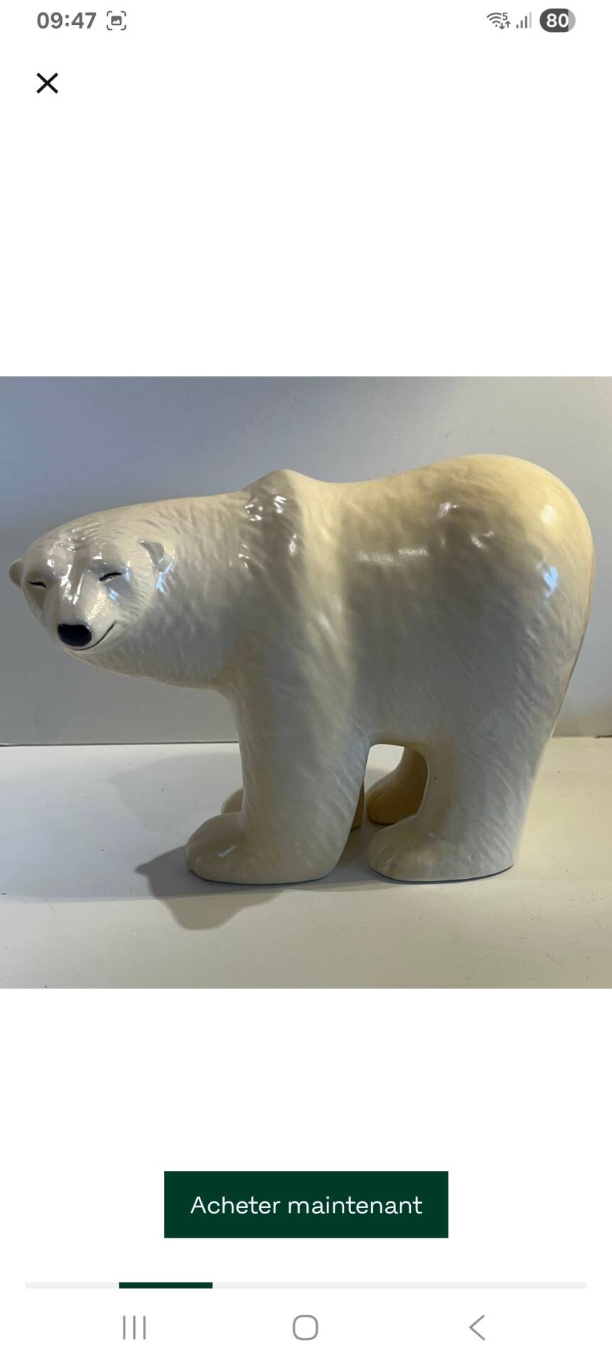 Polar Bear Duo from the Lilla Zoo series by Lisa Larson