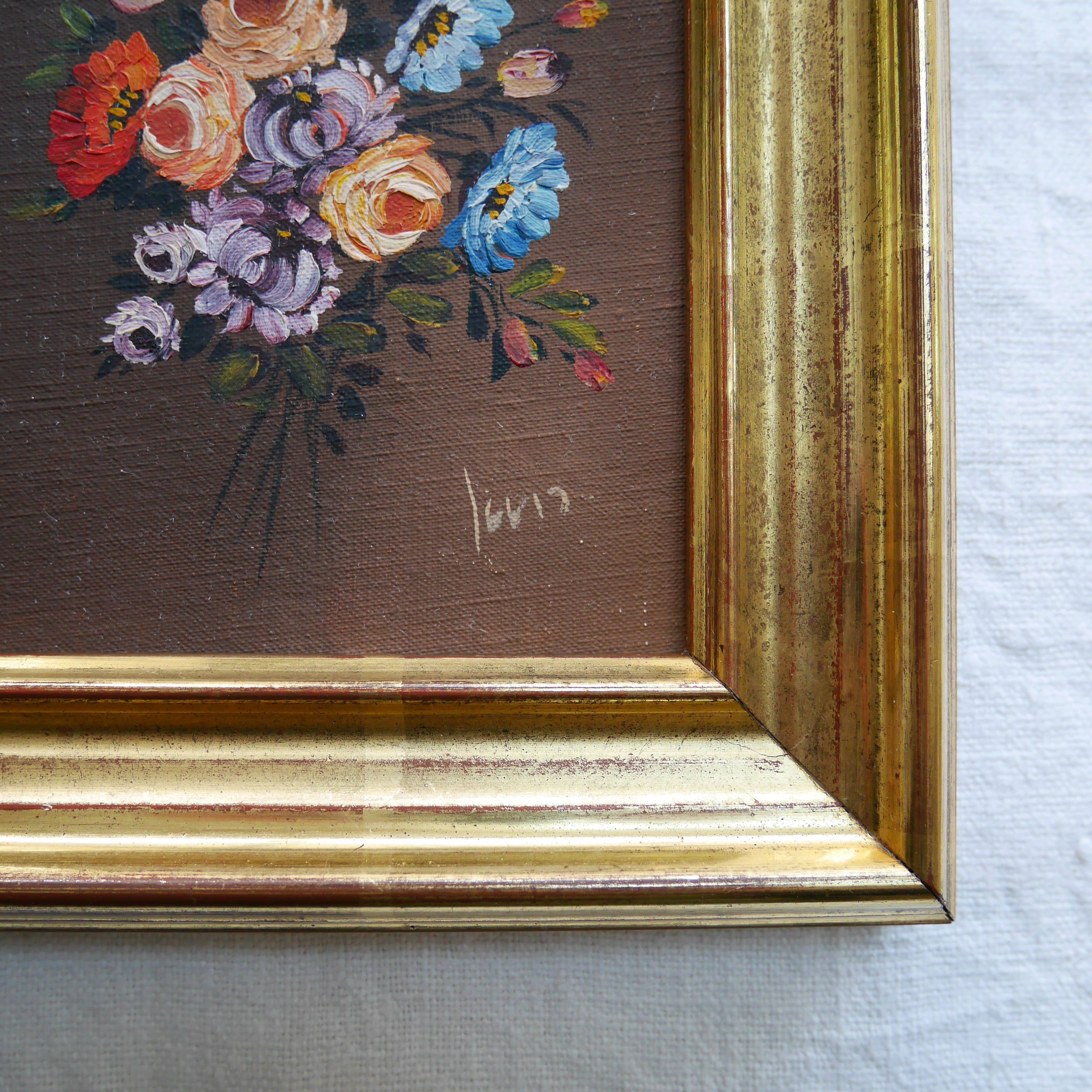 Small bouquet painting