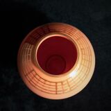 Art deco vase in opaque pink glass - model 'ady' de de rupel (boom glass)