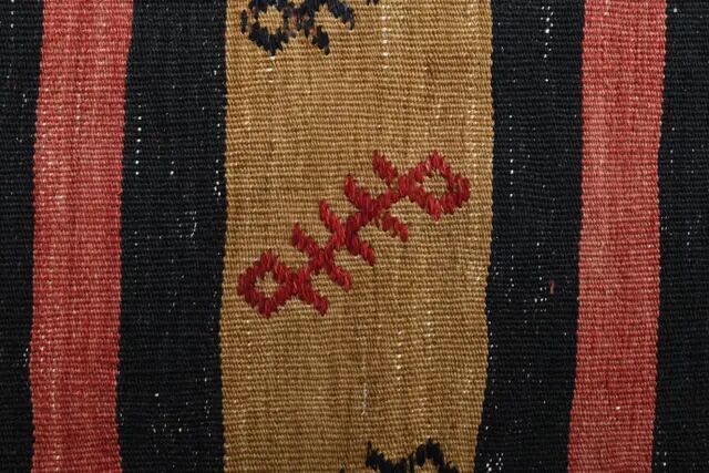 Vintage Turkish Oushak Handmade Wool Cotton Orange Runner Rug 132x332
