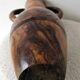 Decorative vase turned from solid olive wood – vintage