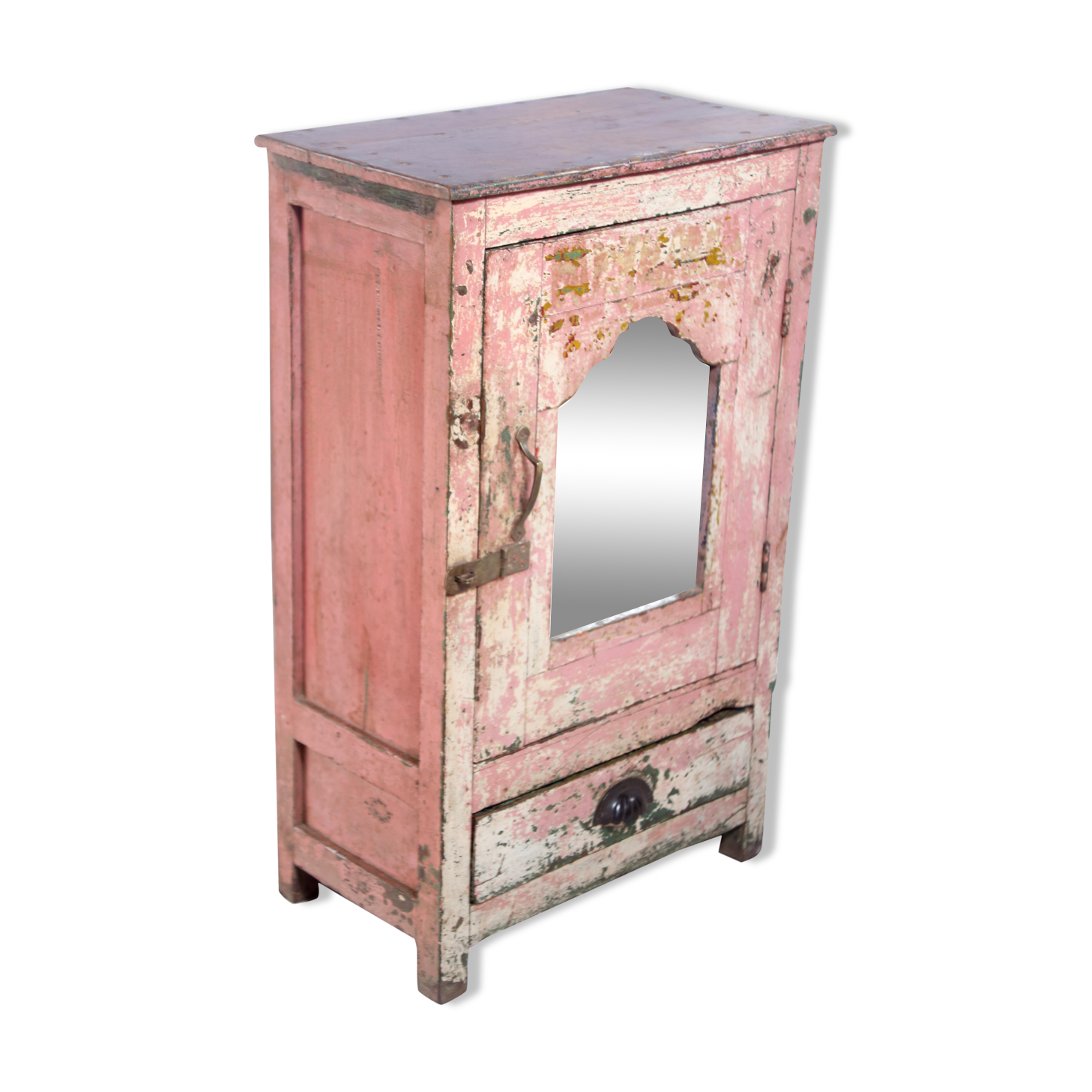 Old Burmese teak bedside