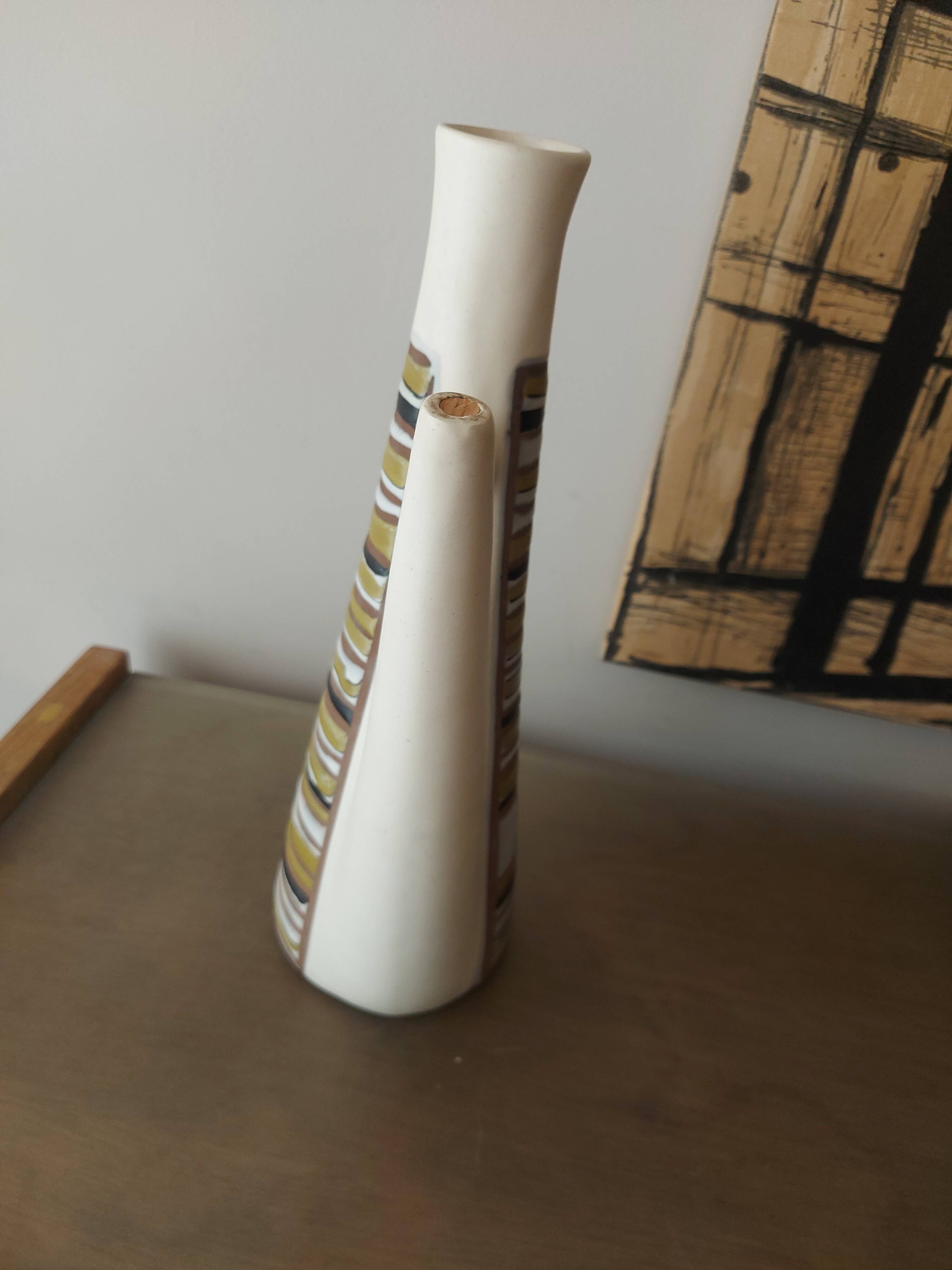 Ceramic pitcher " rum " roger capron , vallauris