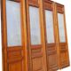6 solid oak partition doors, 277cm in height (exceptional model)