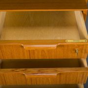Model 75 Teak Desk by Gunni Omann for Omann Jun Furniture Factory, 1960s