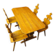 Cepelia Tiroler chairs / table / set of 5 / Poland 1960s / marked