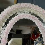 Oval Venice mirror from the 50s in Murano glass