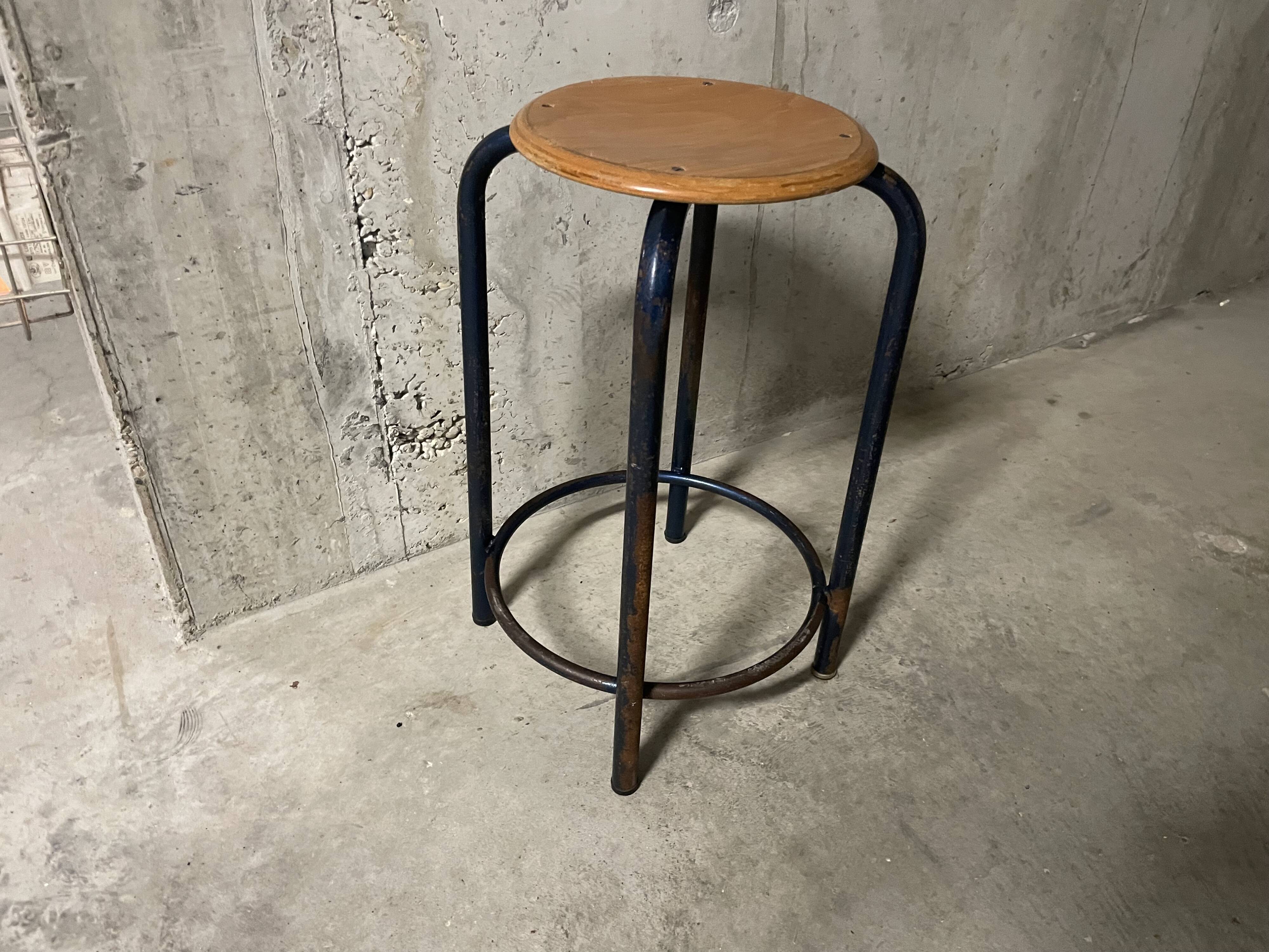 1960s industrial stool
