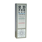 Table light vintage Ophthalmology Luneau circa 60 test