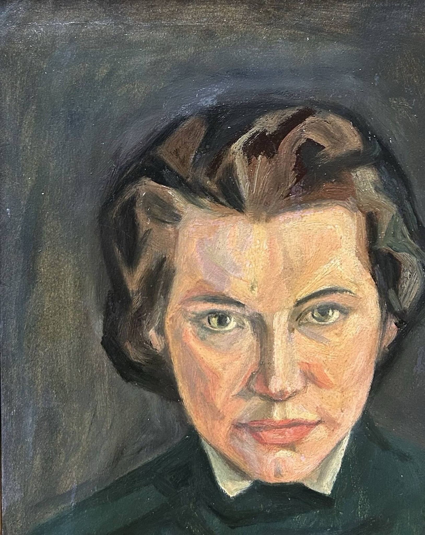 Late 19th Century Antique Female Portrait Painting