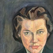 Late 19th Century Antique Female Portrait Painting