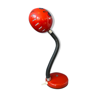 Vintage red flexible table lamp