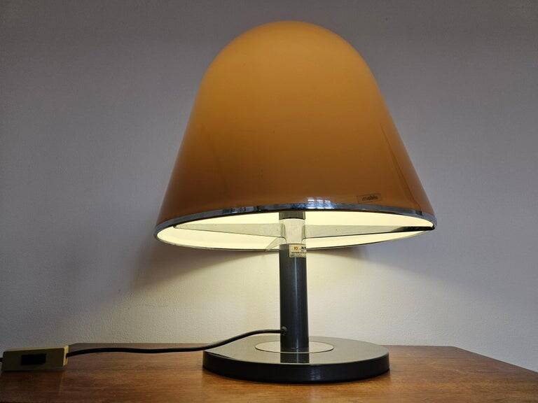 Midcentury Large Table Lamp KUALA for Meblo, Franco Bresciani, Italy, 1970s
