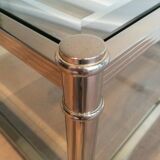 Grande table basse chromée