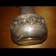 Silver-plated metal vase with floral motifs, made in 1912 by Tramboule & Choquet (silversmith's hallmark)