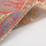 Tapis oriental turc rouge et bleu, 144 x 245 cm