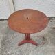 Gueridon de bistrot rond ancien en metal peint n°5