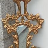 Ancien miroir doré original style Louis XV