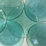 Dessert plates glass leaf