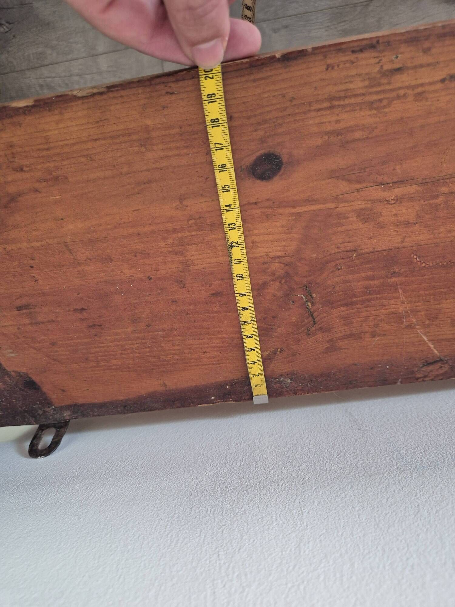 vintage wooden wall shelf Lichtenauer furniture