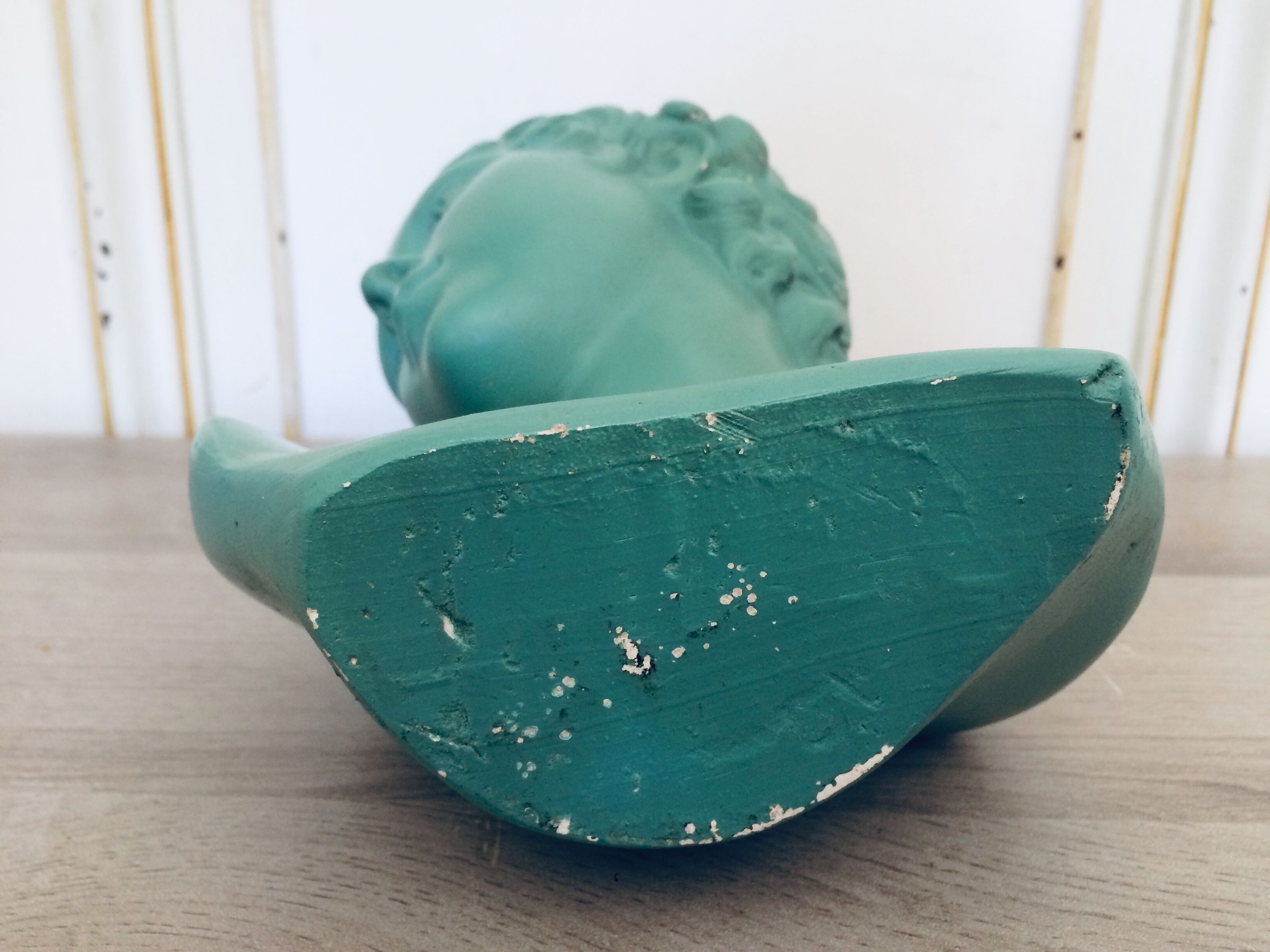 Original painted plaster bust