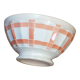 Bol vintage rose saumon à facettes