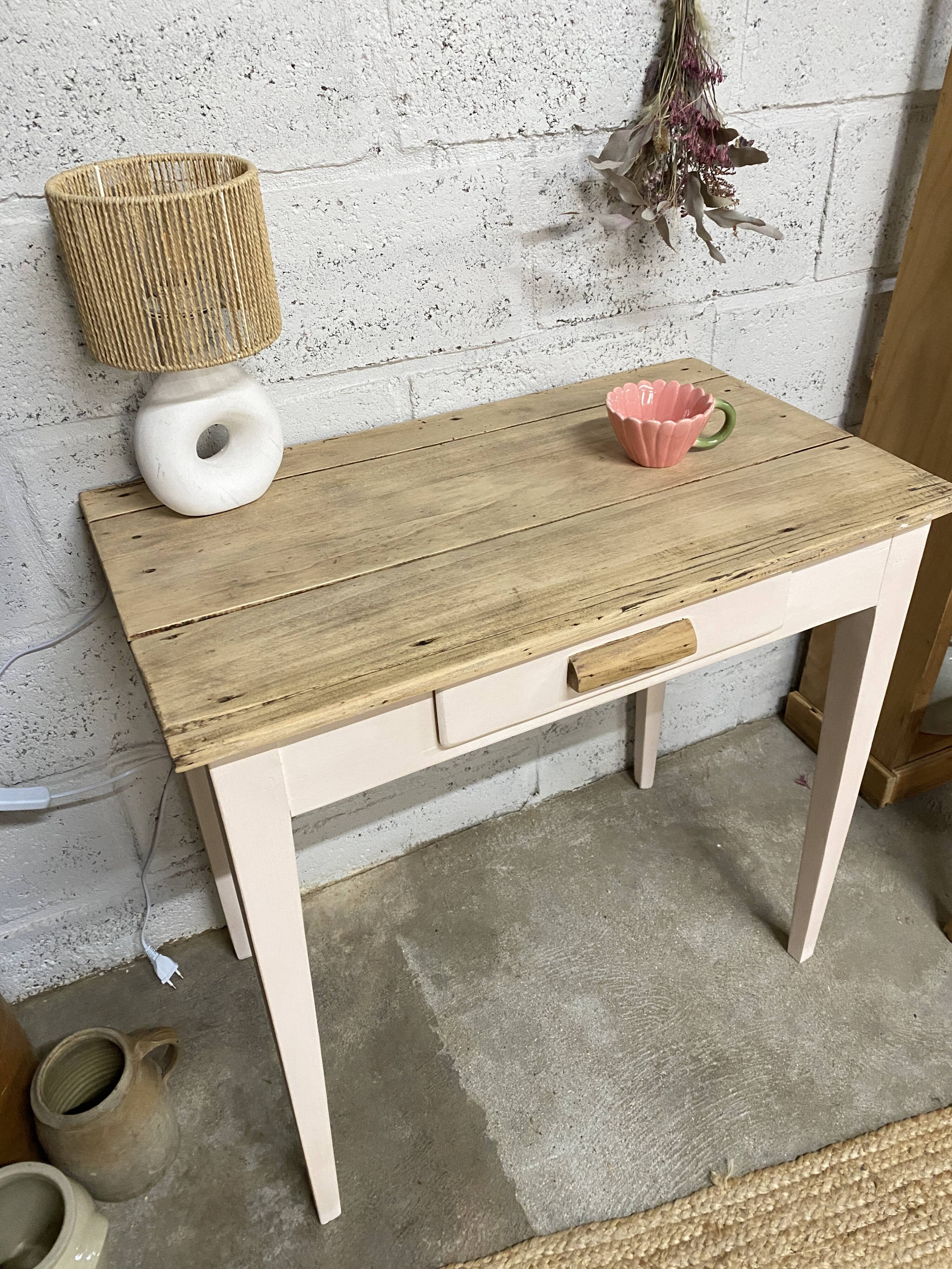 Small renovated farmhouse table or desk.