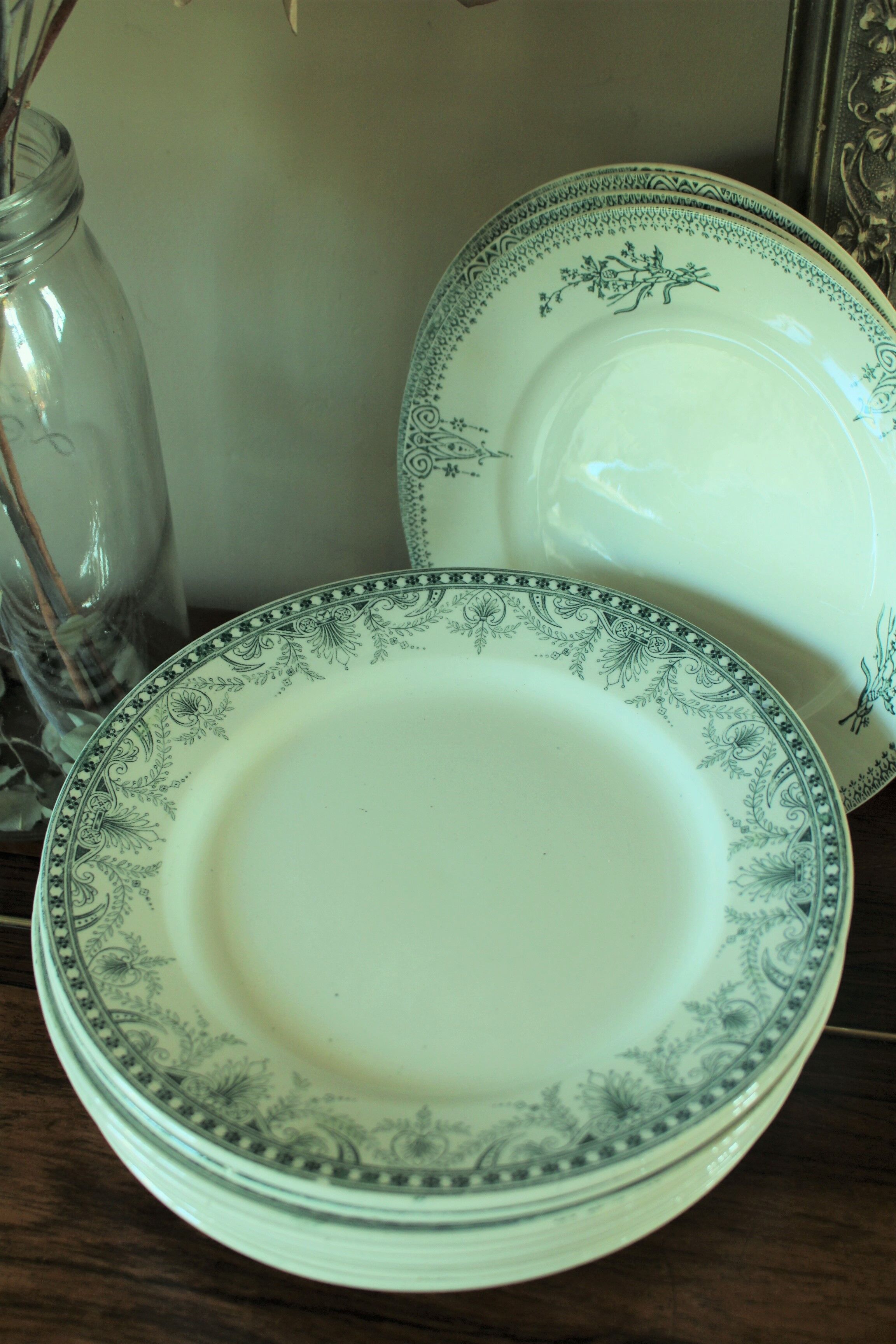 Lot 8 flat plates Green Iron Land Wilbur Mill of Wolves Hamage