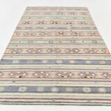 6x12 Pale Orange Green Handmade Vintage Rug, 174x359Cm