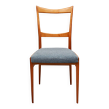 1950s chair in cherrywood, fresh fabric