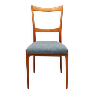 1950s chair in cherrywood, fresh fabric