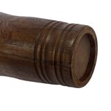 Vintage umbrella stand - holder oak basket storage design 60's minimalist