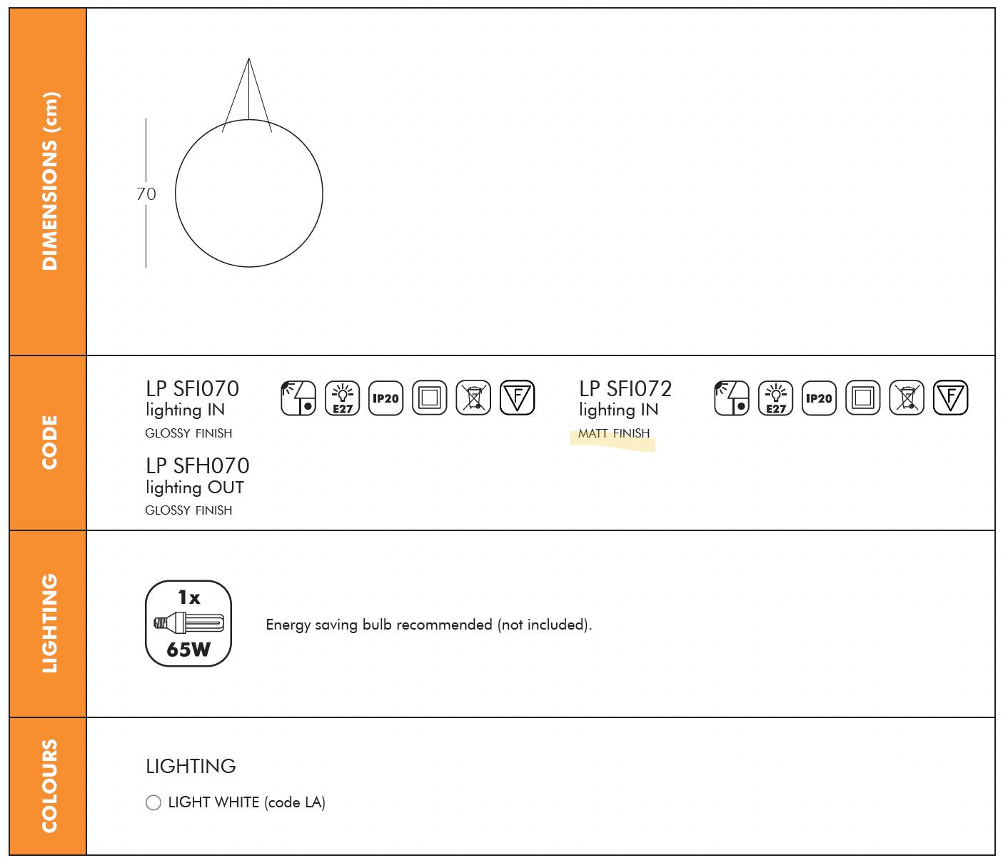 Globo Suspension 70 Studio Design