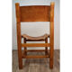 Chaise vintage Maison Regain en orme et cuir 1970
