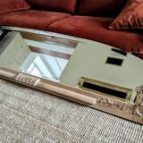Miroir art deco bois sculpté