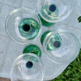 Retro Alsatian glasses x4